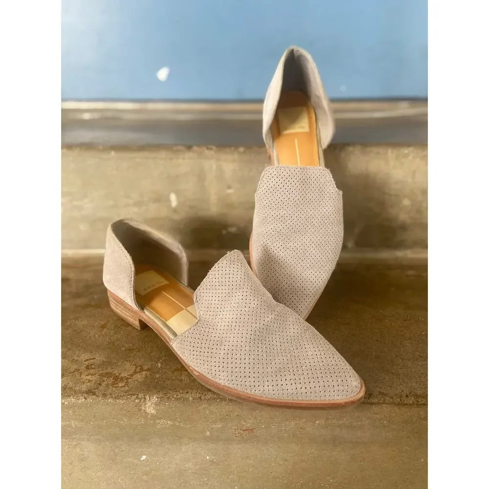 Dolce Vita Kelsa gray suede D’Orsay closed toe shoe